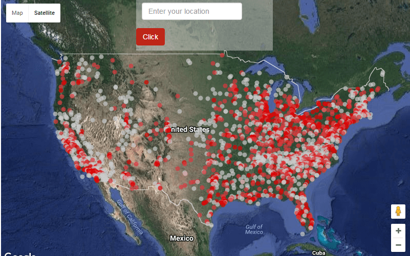 landfill map in US